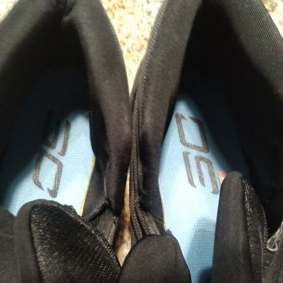 Under Armour Curry 3 Black Carolina Blue 1269279-004 Basketball Shoes Sz 13 - Picture 11 of 12